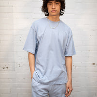 Plant Dyed Organic Oversized Tee in Sky Blue