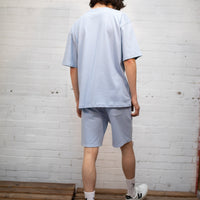 Plant Dyed Organic Oversized Tee in Sky Blue