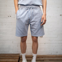 Plant Dyed Organic Cotton Shorts in Sky Blue