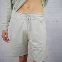 Plant Dyed Organic Cotton Shorts in Olive Green