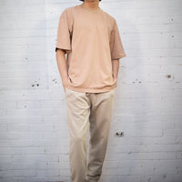 Plant Dyed Organic Cuffed Joggers in Sand