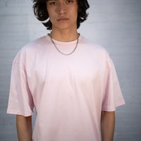 Plant Dyed Organic Oversized Tee in Pink