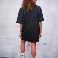 Organic Oversized T-Shirt Dress in Black