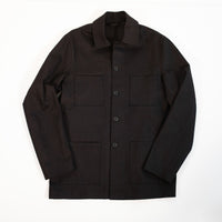 Mens Lightweight Organic Twill Medgar Jacket in Black.