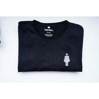GENDER EQUALITY UNISEX BROWER TEE IN BLACK