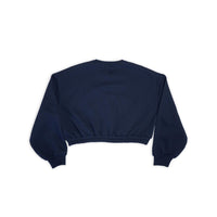 WOMEN'S HATTIE CROP SWEATSHIRT IN NAVY