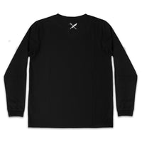 UNISEX SAMMY LONG SLEEVE TEE IN BLACK