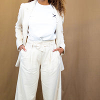 Stanton Organic Cotton Trousers in cream