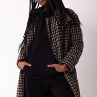 TRENCH COAT IN HOUNDSTOOTH