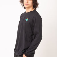 No Poverty Unisex Long Sleeve Tee in Black.