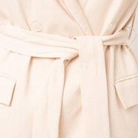Bety Tie Waist Blazer in Cream