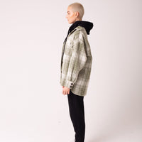 GREEN CHECK PRISCILLA OVERSHIRT