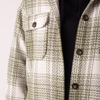 GREEN CHECK PRISCILLA OVERSHIRT