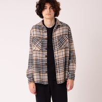 BLACK CAMEL CHECK JASON SHIRT