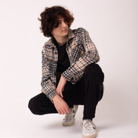 BLACK CAMEL CHECK JASON SHIRT