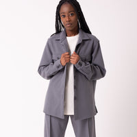 GREY PRISCILLA OVERSHIRT