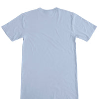 Plant Dyed Organic Oversized T-Shirt Dress in sky blue