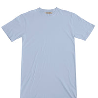 Plant Dyed Organic Oversized T-Shirt Dress in sky blue