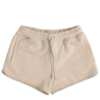 Plant Dyed Women's Organic Cotton Shorts in Sand