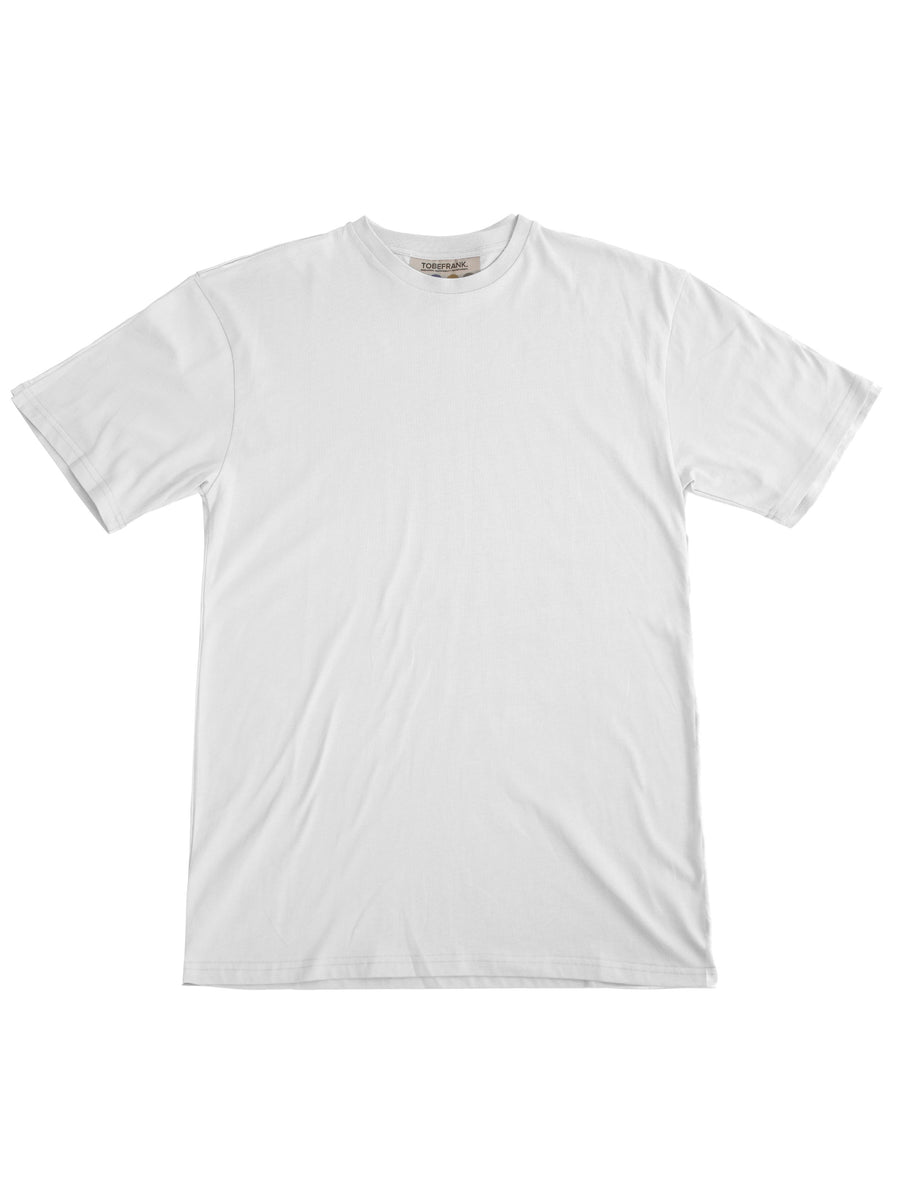 Plant Dyed Organic Oversized Tee in Off-White