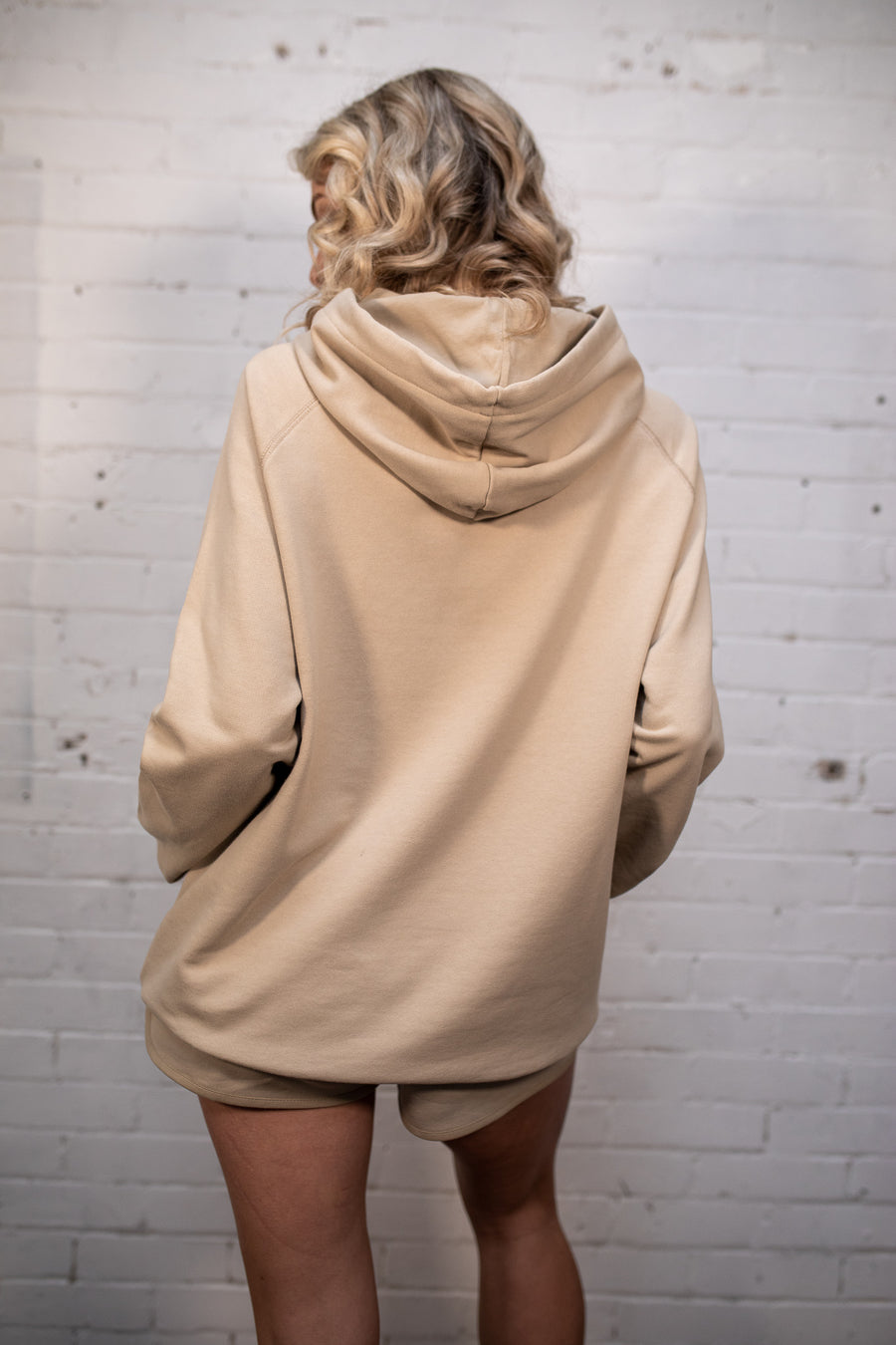 Plant Dyed Organic Hoodie in Sand