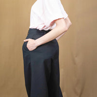 Wide Leg Stanton Trouser in Black.