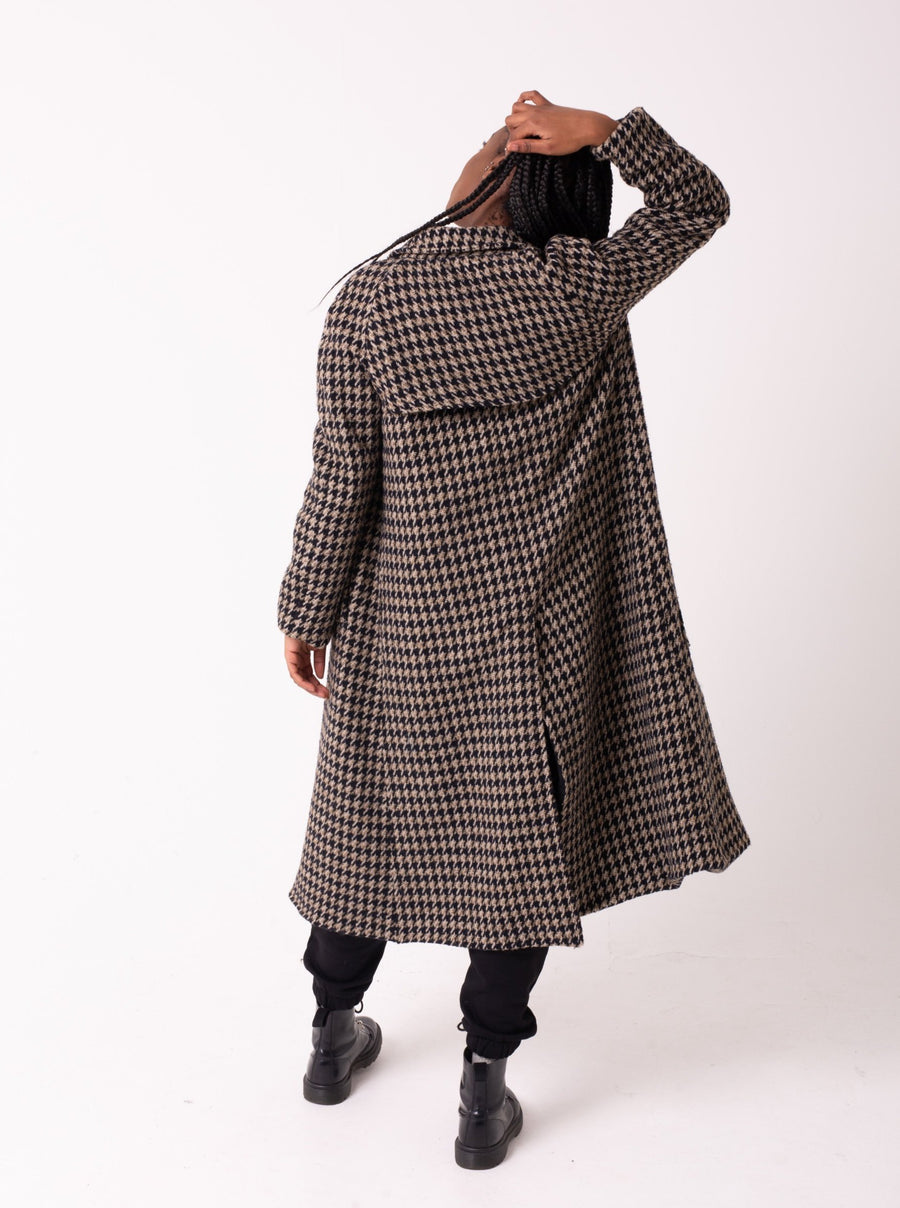 TRENCH COAT IN HOUNDSTOOTH