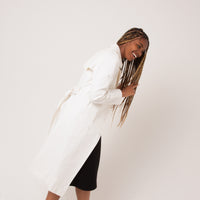 Simone Trench Coat in Cream