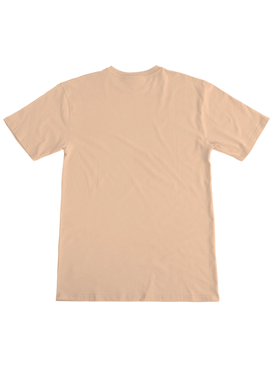 Plant Dyed Organic Oversized Tee in Tan