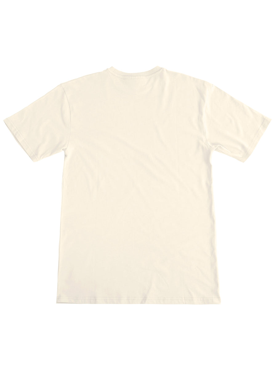 Plant Dyed Organic Oversized Tee in Cream