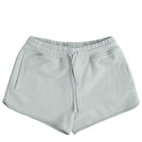 Plant Dyed Women's Organic Cotton Shorts in Olive Green