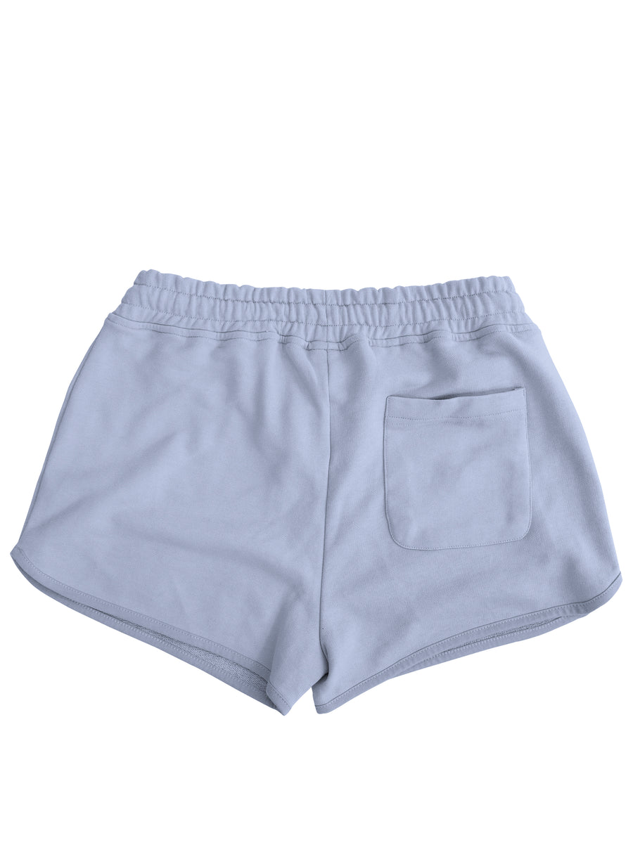 Plant Dyed Women's Organic Cotton Shorts in Sky Blue